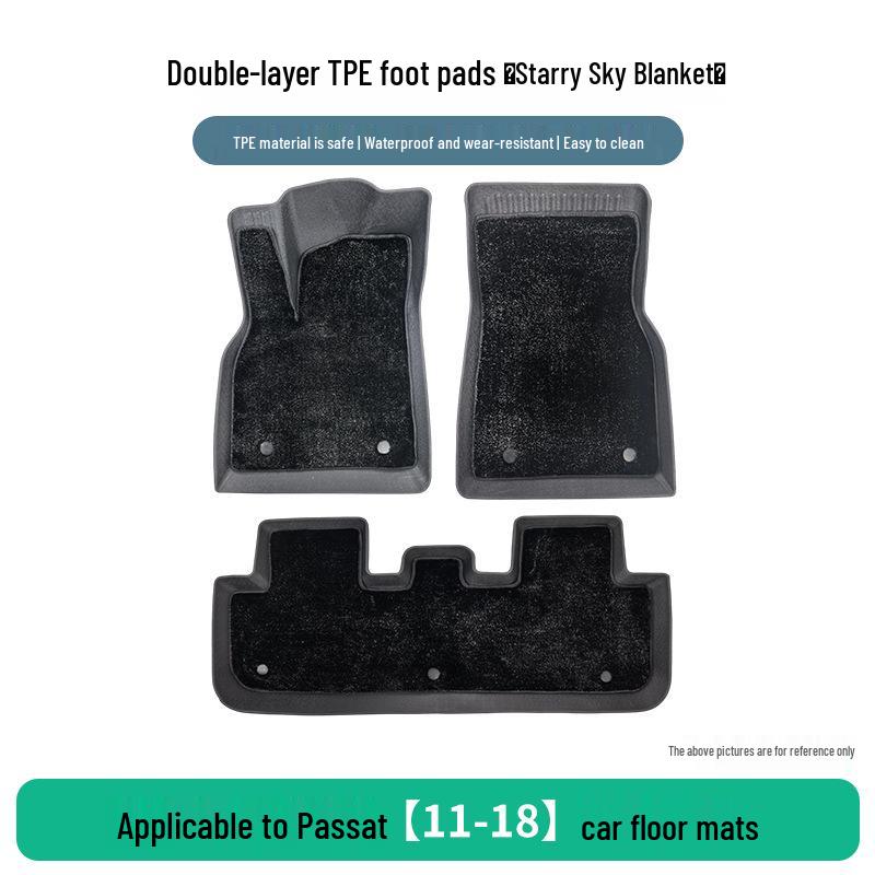 Volkswagen Passat 2011-2018 TPE Rubber Floor Mat Set (3-Piece)