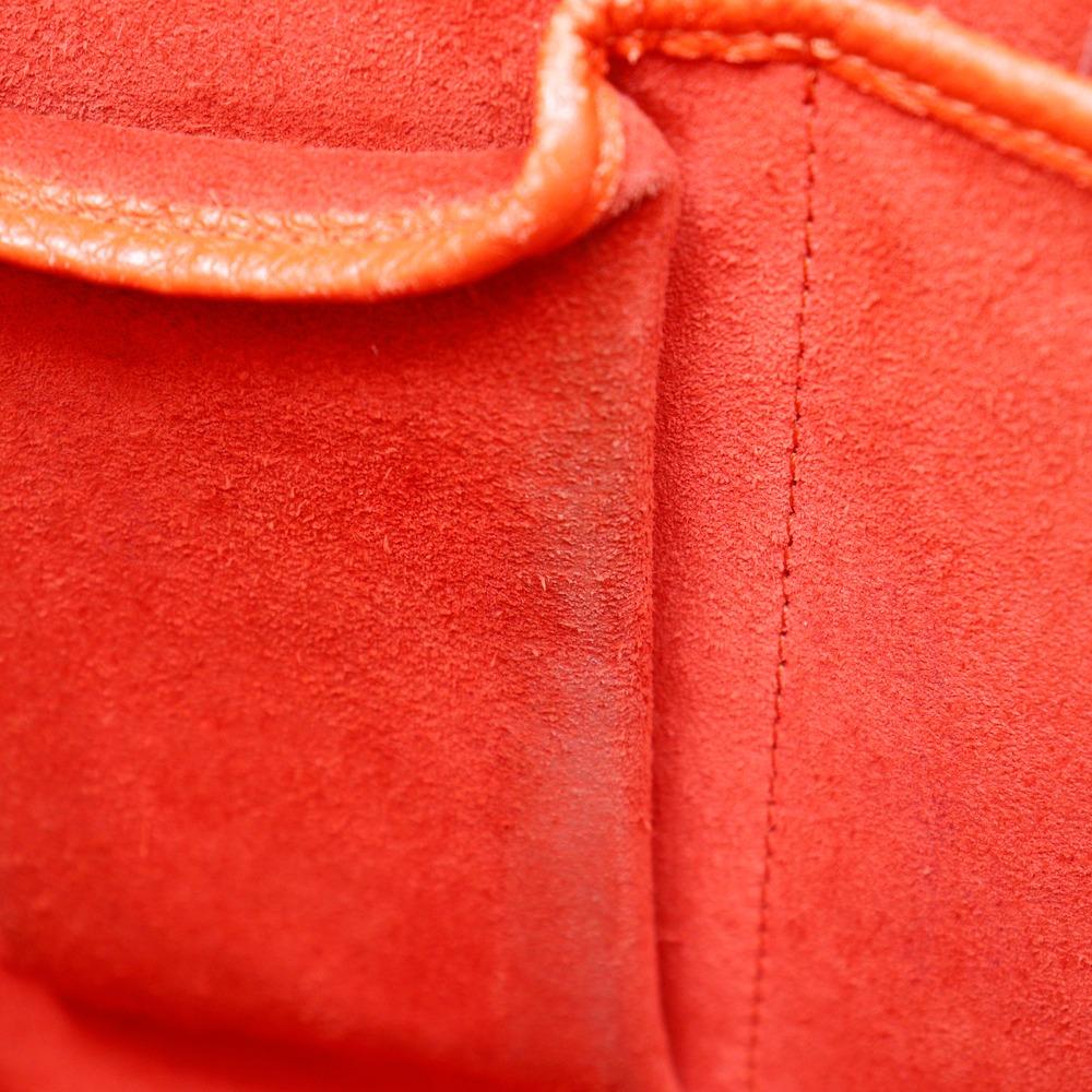 CELINE Luggage micro Handbag Red Calfskin Women Used