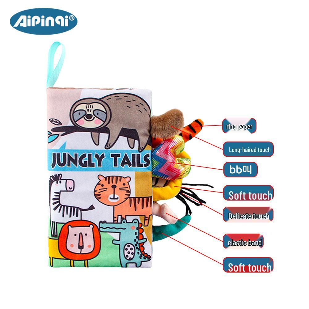 Baby Cloth Book: Tear-Resistant Educational Toy with Crinkle Paper, 0-1 Year