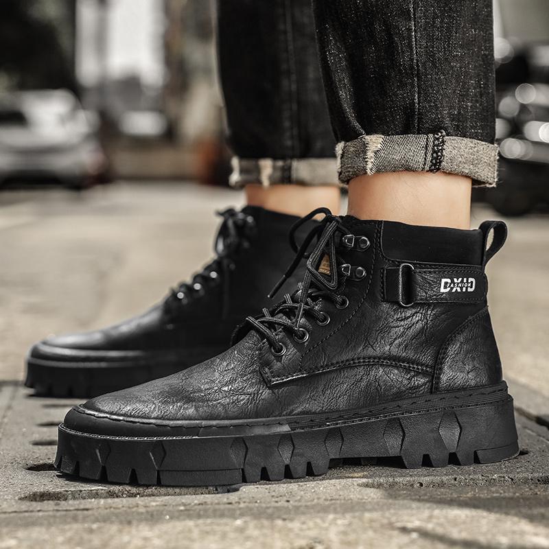 FashionMens Winter Boots Lace Up Fashion Chelsea Boots for Men Shoes Ouotdoor Fashion Men Boots Zapatos Hombre