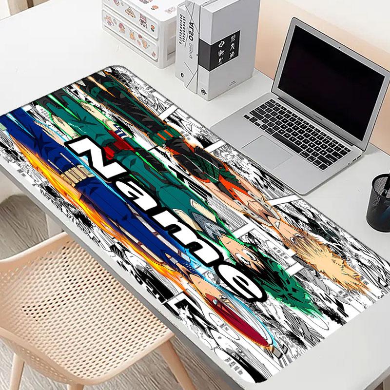 Custom Name Personalized Jujutsu Kaisen Pattern Mousepad, Laptop PC Desk Mat, Decorative Desk Mat for Home Keyboard Pad Gift