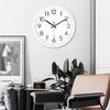 Wanduhr Hohe Genauigkeit Design mit großen Ziffern Einfach aufzuhängen Batteriebetrieben Leise Nicht tickende Moderne Uhr Wanddekoration