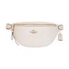 COACH Leather One Shoulder Crossbody Sling Bag, Fanny Pack Large Women's Pure White 48738-IMCHK