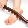 1Pcs Guasha Wood Stick Massage Tool,5 Beads Wood Massage Roller Stick,Lymphatic Drainage Massager For Body Shaping,Gua Sha Tools