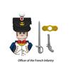 Napoleonic Wars Military Soldiers Building Blocks Sets WW2 MiniFigures French British Fusilier Rifles Bagpiper Weapons Kids Toys