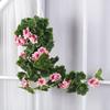 Artificial Geraniums Hanging Bundles Full Blooms Silk Flower Plants Geranium Vines for Home Garden Wedding Indoor Outdoor Decor