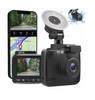 2 Inch Hidden Mini Dual Cam Front and Rear Inside Waterproof Reverse Dash Camera 2 Channel Wifi Gps Capacitor 4K Car Dashcam