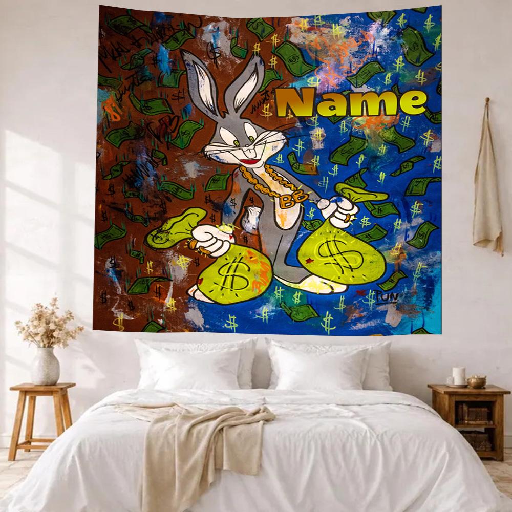 Like Warner Bros Movies Custom Your Name Wall Decor Tapestry Art For Pet Memorial Birthdaywedding Party Backdrop Family Gift