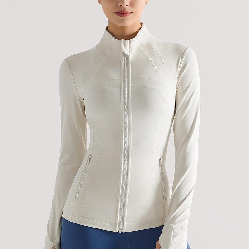 Women's Sports Jacket Stand Collar Zipper Running Slim Yoga Clothes