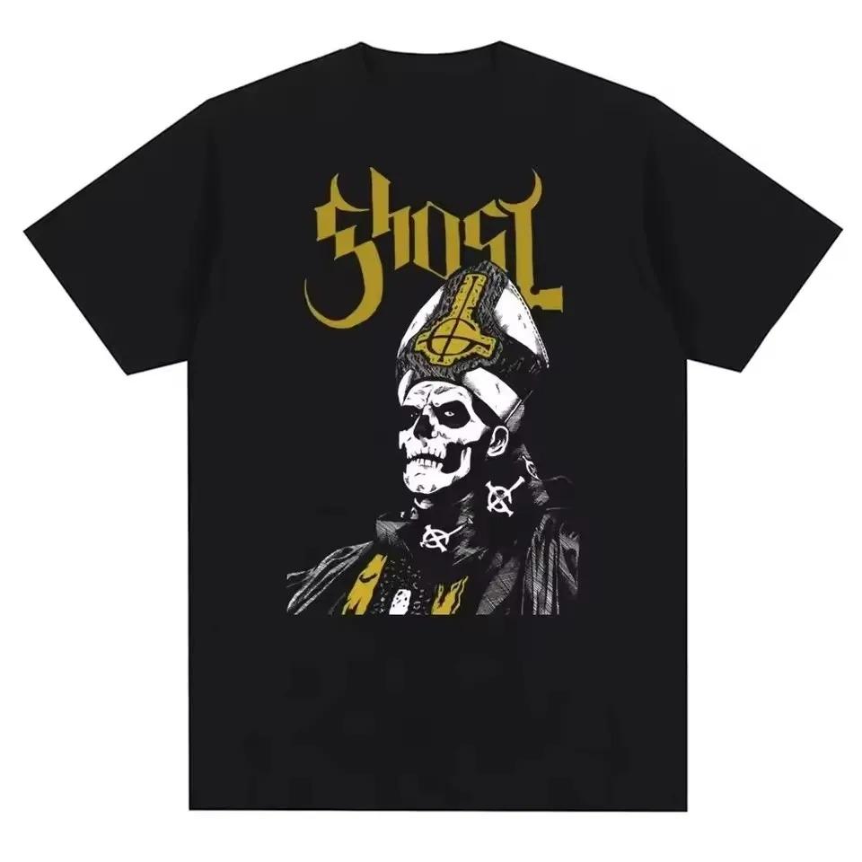 Hot GHOST BC Opus Cult Vintage Heavy Metal Hard Rock Band Graphic Print T-shirt Men Women Summer New Tee Cotton Loose Casual Short Sleeve Oversize Top