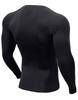 Briclo Long Sleeve Compression Shirt for Spring and Summer UV Power Stretch Compression Shirt for and Compression Sports Base Sportswear Men's