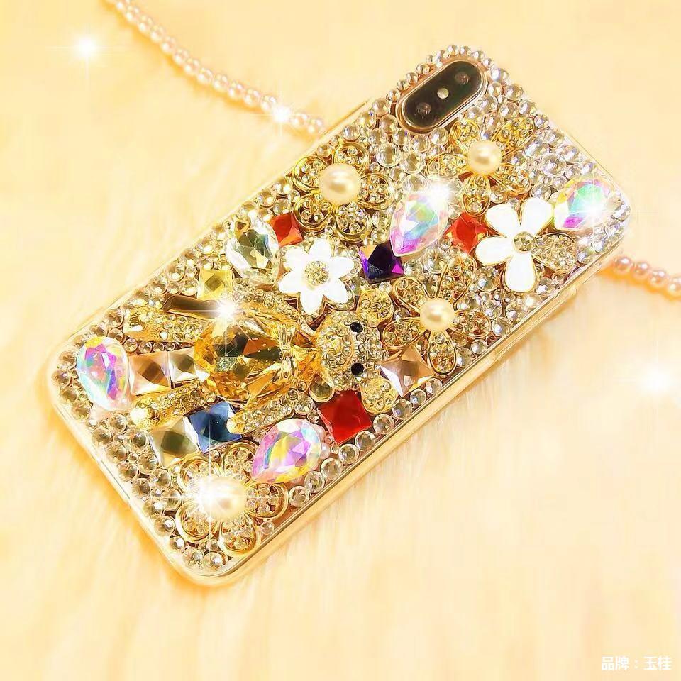 Suitable for IPhone16 Series Full Diamond Mobile Phone Case Rhinestone Cover