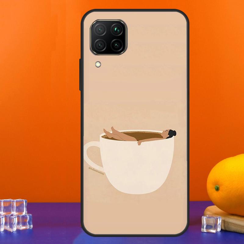 Coffee Caffeine Lover For Huawei Nova 12s 12i 11i 8i 9 10 SE Y91 Y90 Y60 Y70 Y72 Y61 P20 P40 Lite P30 P60 Pro Case