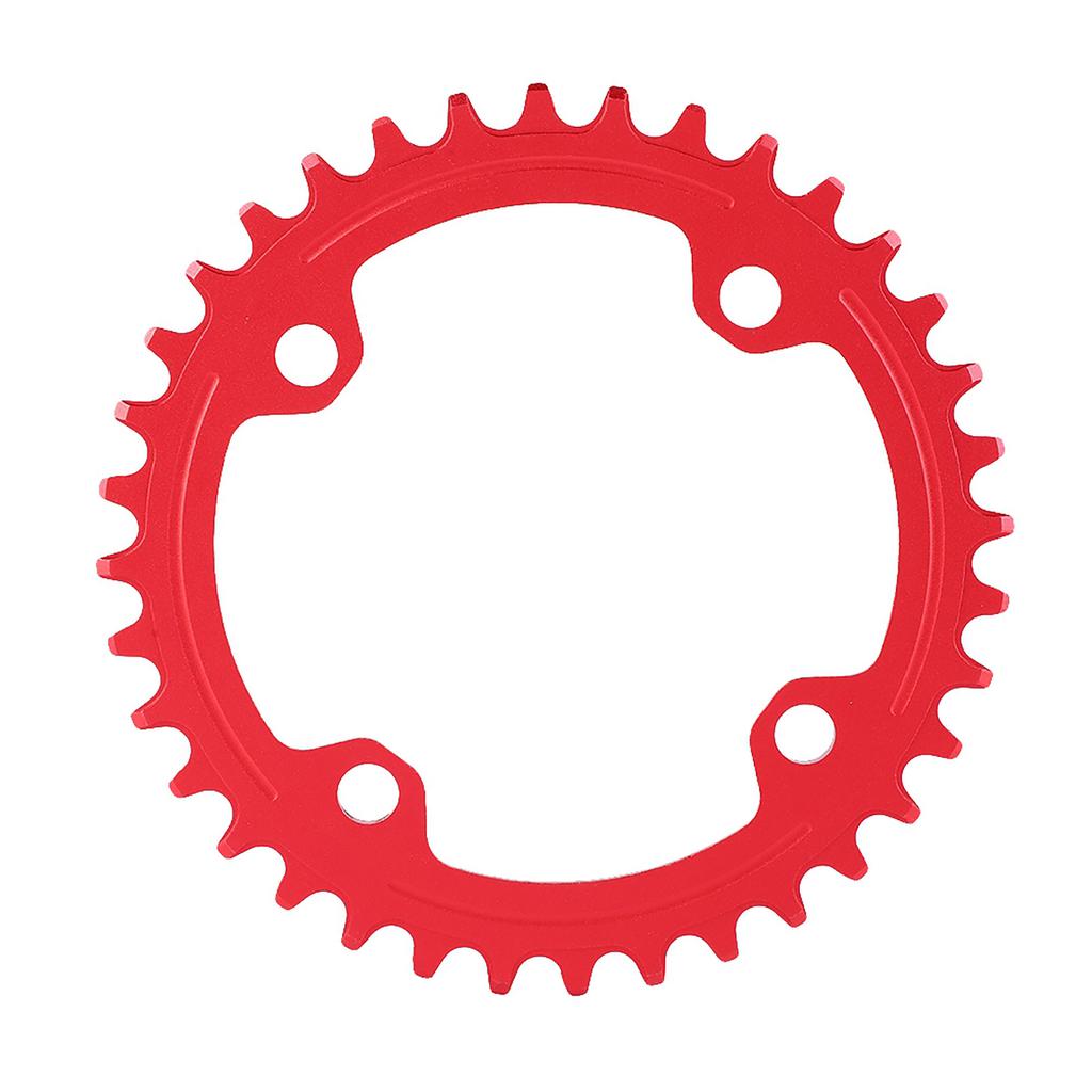 32343638T BCD 104 Mountain Bike Steel Single Crank Chain Ring Repair Parts (Red 36T)