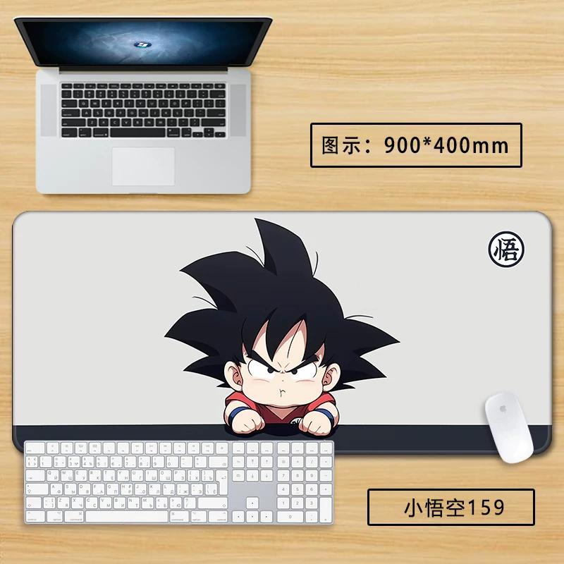 Neuer Schlichter Stil Son Goku Leder Mauspad Übergröße Animation Dragon Ball Kakarotto Kreative Computer Tastatur Büro Rutschfest Wasserdicht Tischmatte