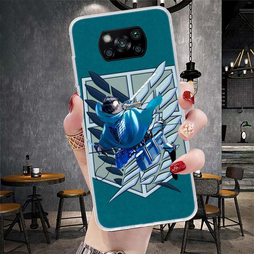 Titan Attack Levi Phone Case For Xiaomi Redmi 15C 15 13C 13 Poco X5 X6 X7 F7 Ultra M7 12C 12 10 10C 9C 9A 9T 9 Fundas Poco X3 X4