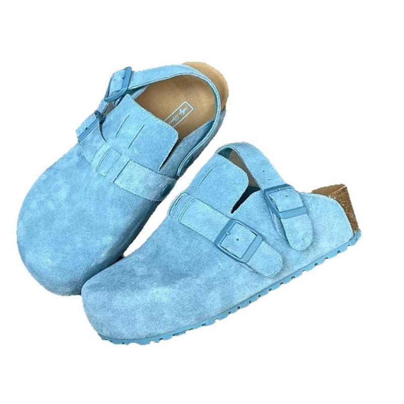Baotou women wear new spring and summer one-pedal versatile thick-soled two and a half slippers lazy sandals