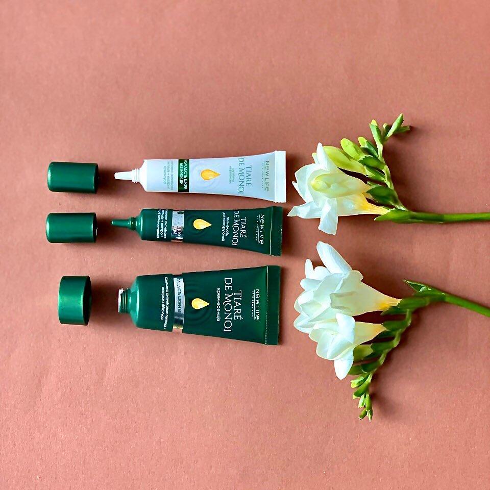 Cream Essence from Wrinkles Tiare De Monoi New Life Complex Anti-Age Peptides