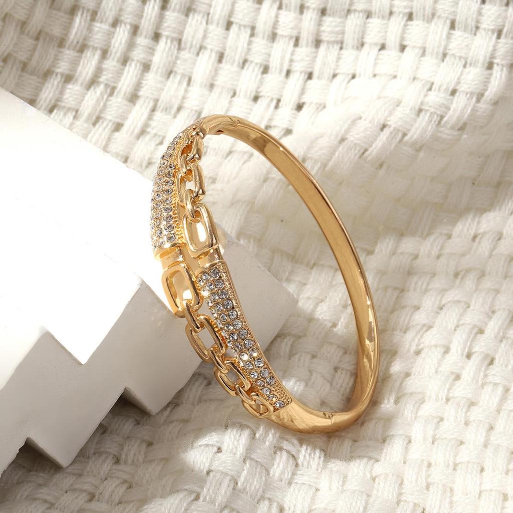 Europäischer & Amerikanischer Stil Vollbesetztes Mode-Schnallenarmband - Klassisches, Vielseitiges & Hochwertiges Accessoire für Damen