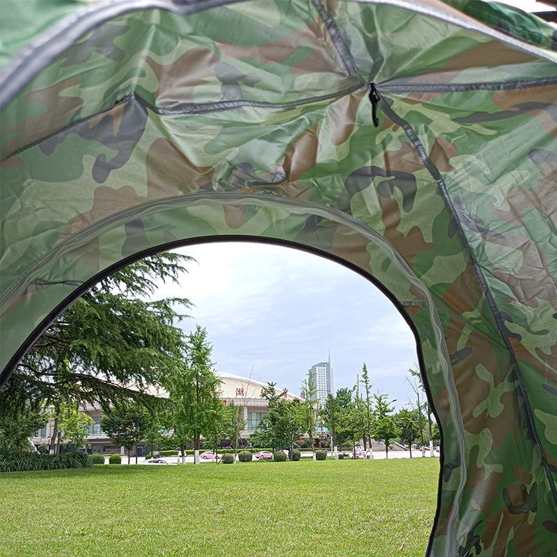 Compact Waterproof 1-Person Camouflage Tent - Automatic, Foldable, Thickened, Single-Layer for Outdoor Camping.