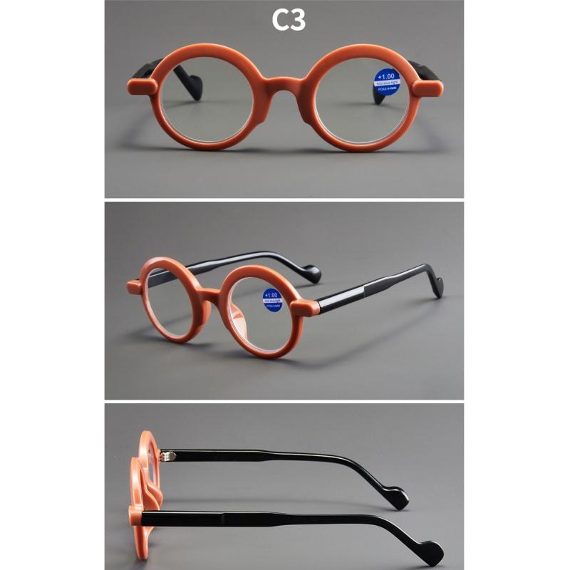 Women's glasses, retro round small frame glasses for men and women