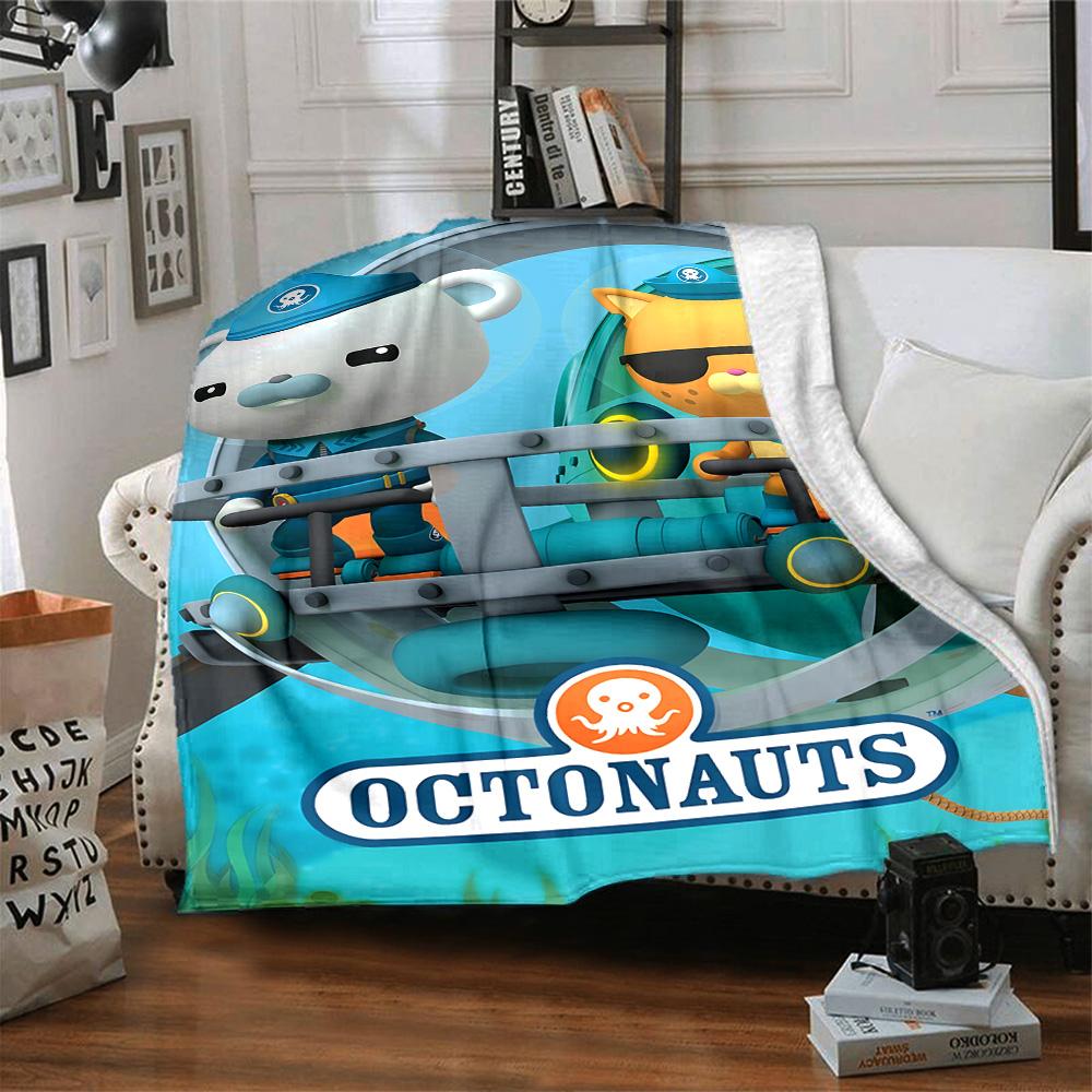 1pc Octonauts Adventure Quest flannel Blanket for Super Soft Cute Comfort Blanket for Travel Bedding Couch Sofa Blanket Y73016