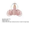 Pumpkin Carriage Music Box with LED Light Faux Crystal Ball Musical Box