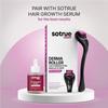 Sotrue Derma Roller 0.5mm with Sanitizer | Derma Roller for Hair Growth & Thickening, Reduces Acne Scars (Black)