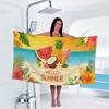Summer Fruits Print Towel Sports Quick-Drying Super Absorbent Camping Towel Soft Lightweight Gym Swimming Yoga Beach Towel