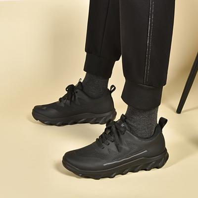 Men's Casual Sports Shoes Autumn and Winter New Comfortable Lace-up Black Travel Shoes Jogging Walking Shoes