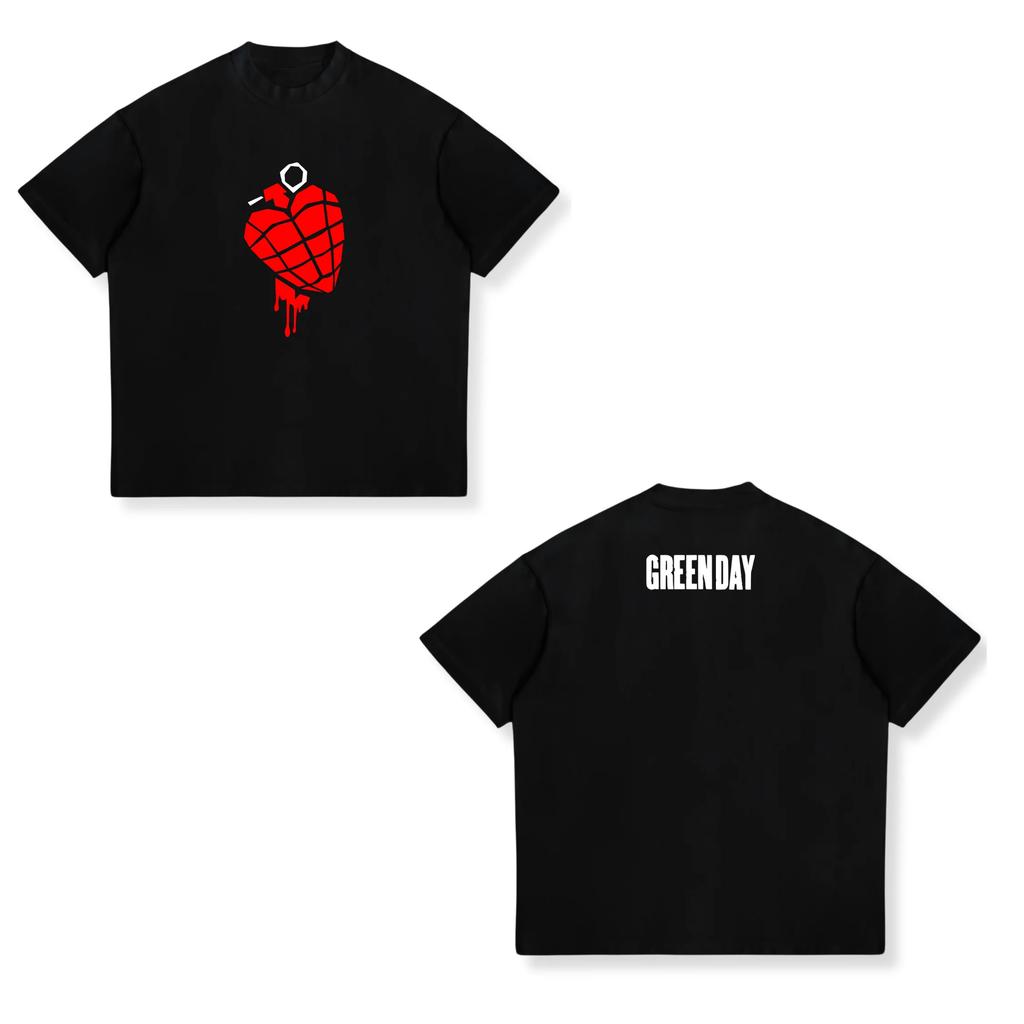 Punk Rock Band Green Day Dookie Graphic T Shirts Unisex Women Gothic Vintage Short Sleeve Tshirt Fashion Casual Oversized Tshirts