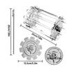 Rotating Grill Basket Stainless Steel Rotating Grill Skewer BBQ Grilling Cage Barbecue Skewer Roasting Rack Kitchen Cage