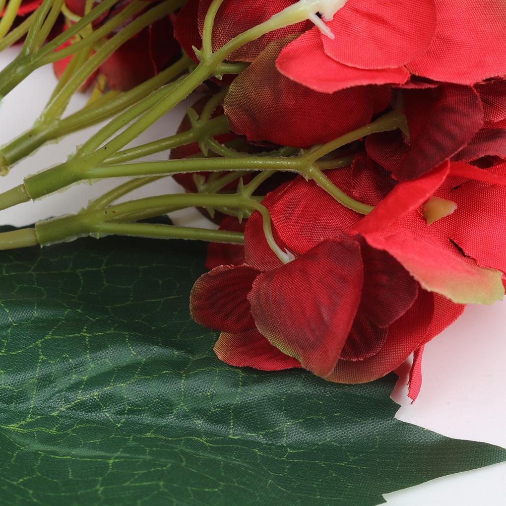 Artificial Silk Flowers Hydrangea Peony Bridal Bouquet Silk Flower
