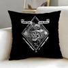 Classic Brand Metal Mulisha Cushion Cover Soft & Easy-Wash Pillow Case – Versatile for Couch, Bed, Travel and Office