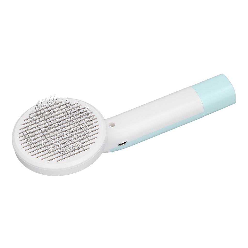 Pet Slicker Brush 2 in 1 Detangling Self Cleaning Floating Hair Removal Pet Grooming Comb with Nail Grinder for Cat