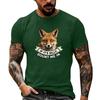 Herren Lustiger Tier-Spruch Print Vintage T-Shirt, Locker Atmungsaktiv Sommer Freizeit Oberteil