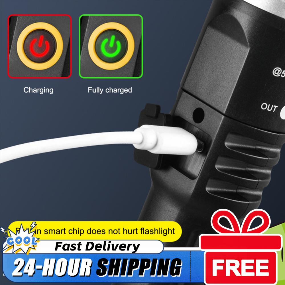 1-6PCS Mini LED Flashlight COB+XPE Portable Flashlight Camping Light Focus Light Torch Outdoor Waterproof Emergency Pocket Light