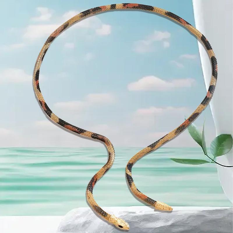 Fashion Charm Snake Necklace For Women Ladies