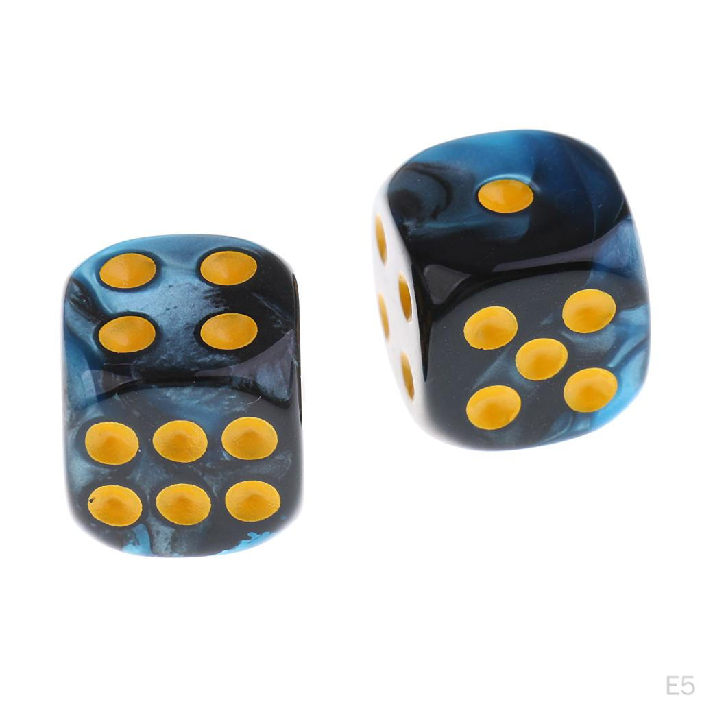 30 Pieces Acrylic 6-sided D6 for Party Game