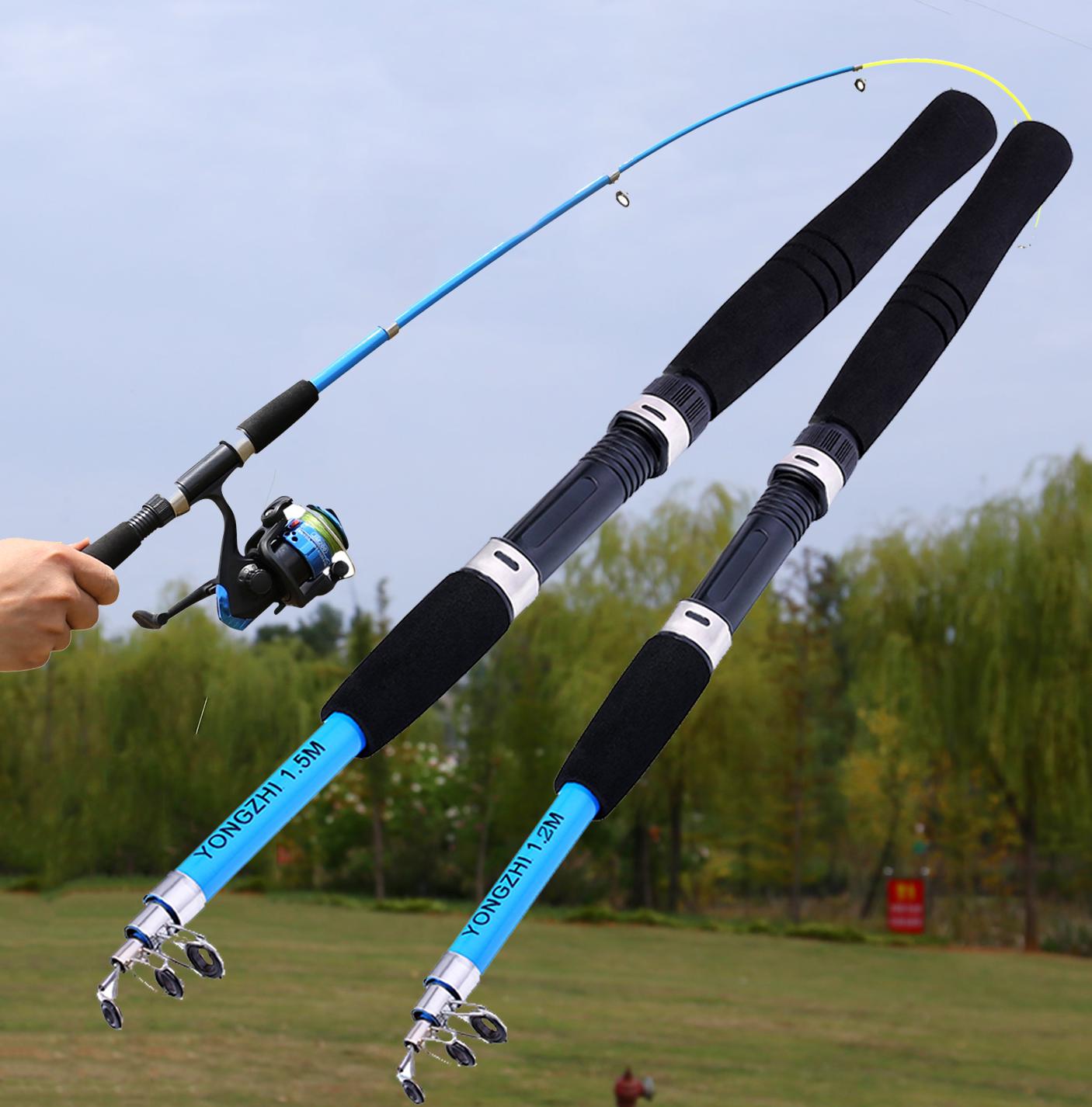 

Спиннинговые удочки для спорта на открытом воздухе, принадлежности для морской рыбалки, аксессуары для рыбалки, удочки 1.5m