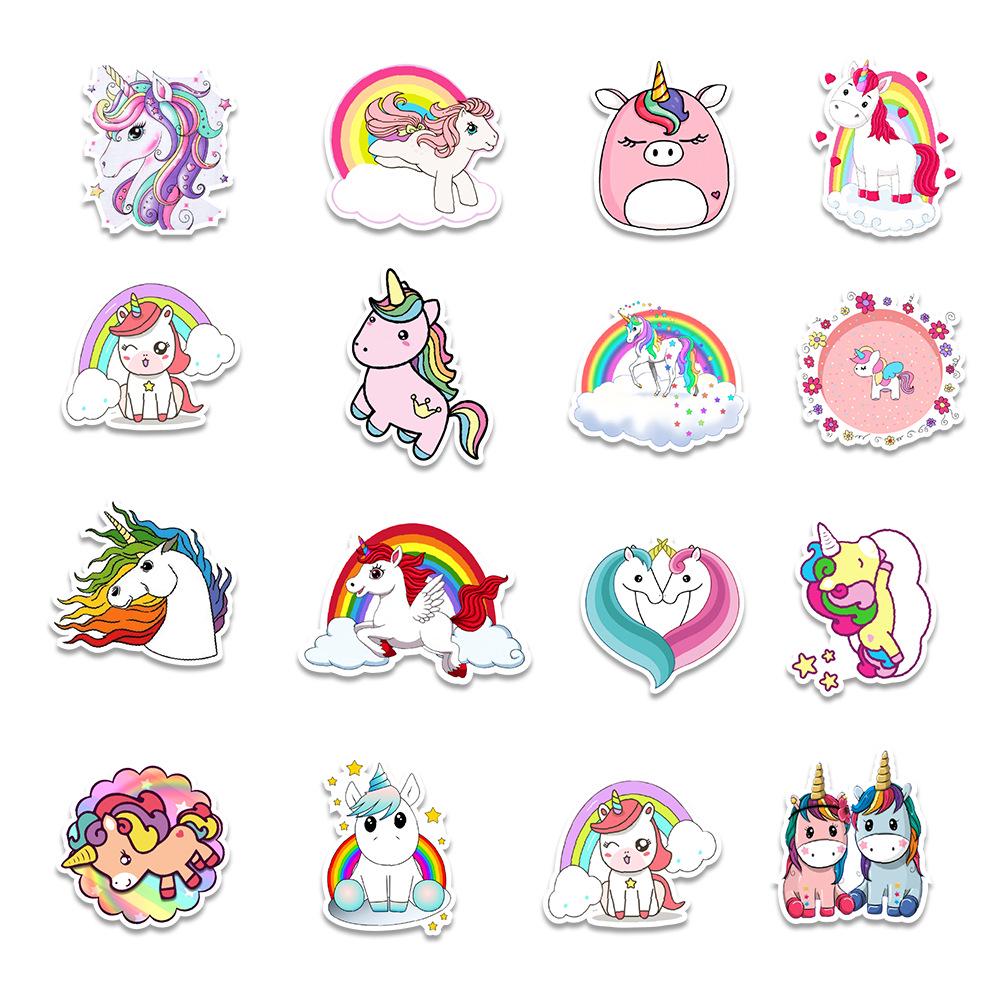 Unicorn Graffiti Stickers: 50 Sheets for Skateboards, Balance Cars, Computers, Walls