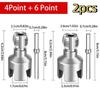 1/2Pcs Heavy-Duty Pvc/Plastic Pipe Threading Tool Kit 1/2" 3/4" 1" Male & Female Threads For Pvc Ppr Mpp Pipes