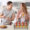 2Pcs Cooling Rack with Collapsible Legs BBQ Bread Cake Cooling Rack Drip Dry Rack Grid Baking Pan Household Kitchen Baking Tools