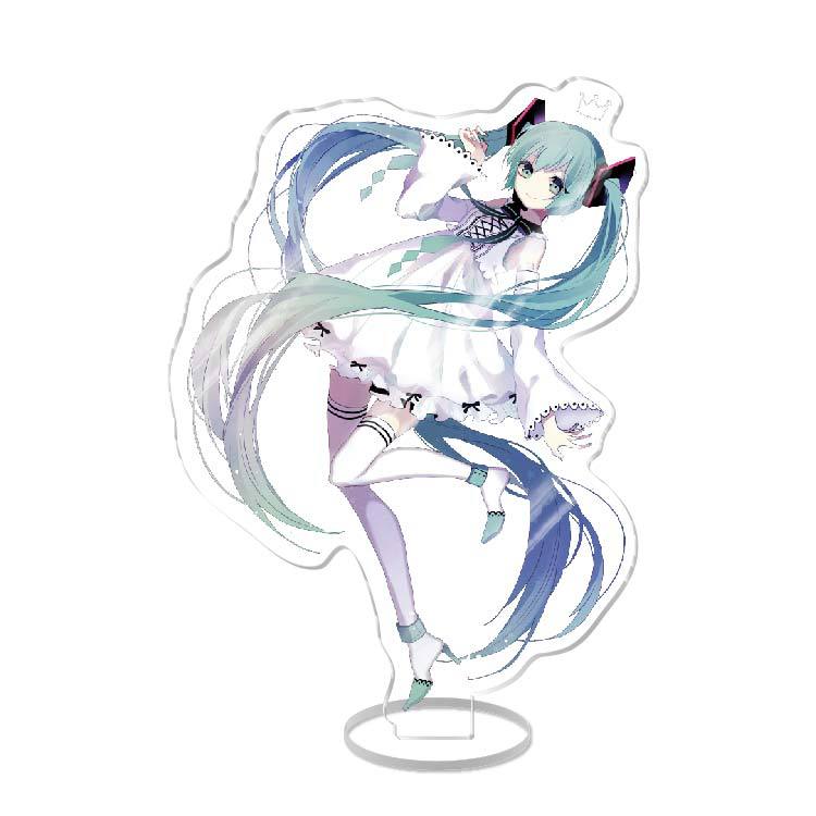 Anime Acrylic Stand Double Sided Artwork  Hatsune Miku Sakura Miku School Campus Figure Merchandise Otaku Collection