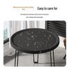 Foldable Sofa Side Table - Small Round Living Room or Bedroom Coffee Table