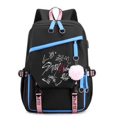 Mochila Escolar Periférica Combinada Stray Kids Vento Academia Felix Grande Capacidade Casual
