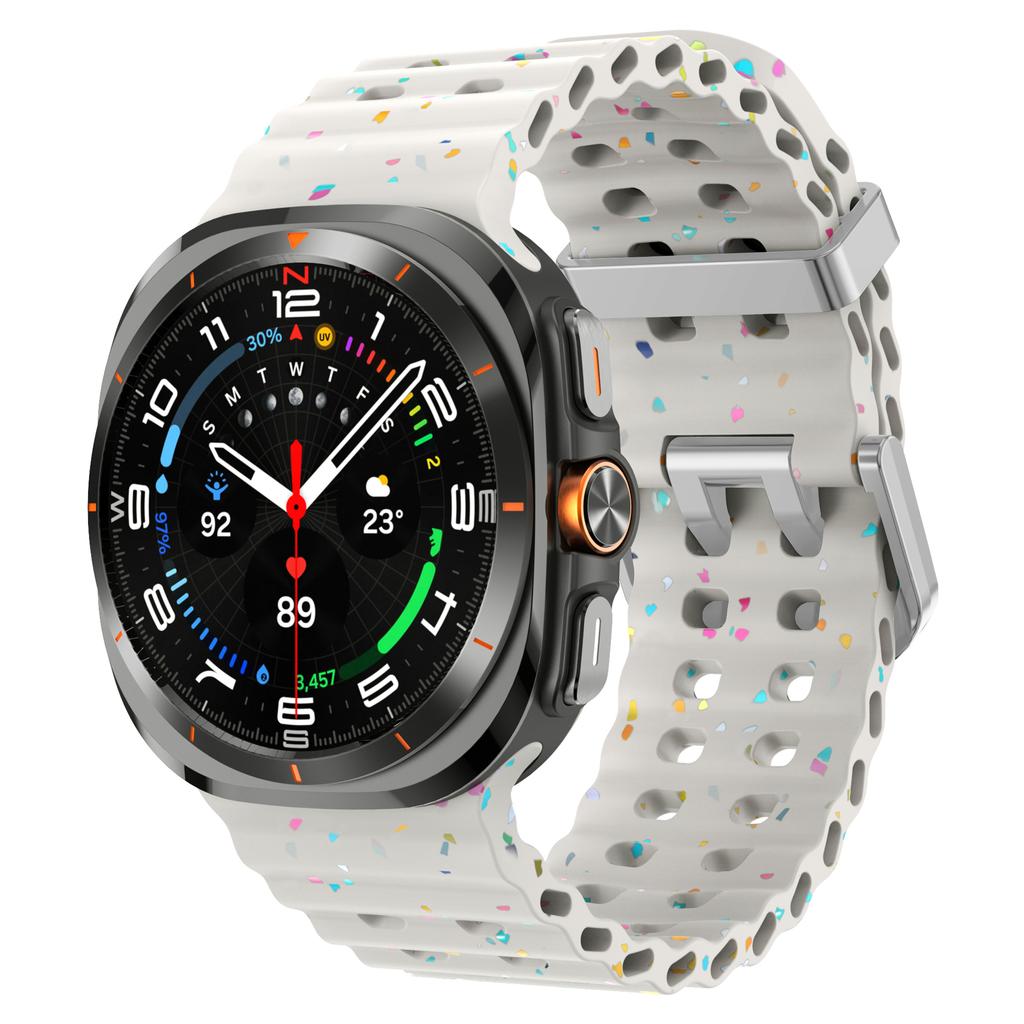 Silicone Breathable Strap For Samsung Galaxy Watch Ultra 47mm Marine Wristband Bracelet Galaxy Watch Ultra(2025) 47mm  Watchband