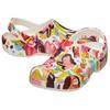Crocs Classic Painted Floral Clog Comfortable and Stylish Vintage Hole Shoes Women's Multicolour