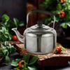 Large Capacity Stainless Steel Kettle Anti-scalding Handle Teapot Whistling Kettle  Camping