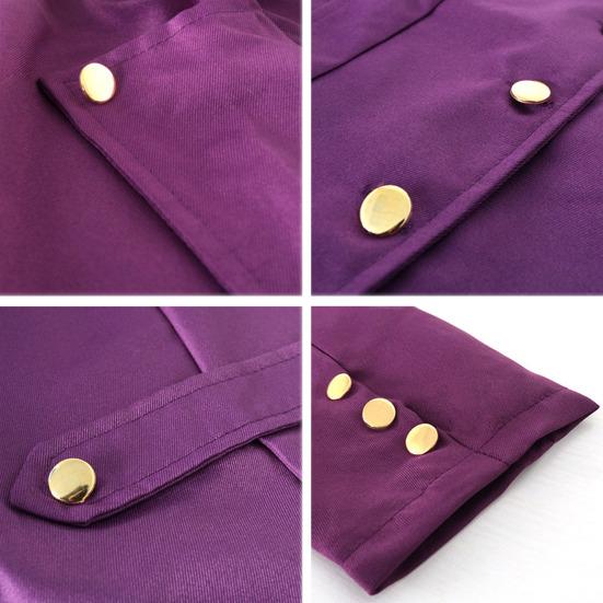 Yousheng Men Tailcoat Lapel Long Sleeve Pockets Mid-length Suit Coat Solid Color Fake Two Pieces Mid-Century Retro Style Tuxedo Coat